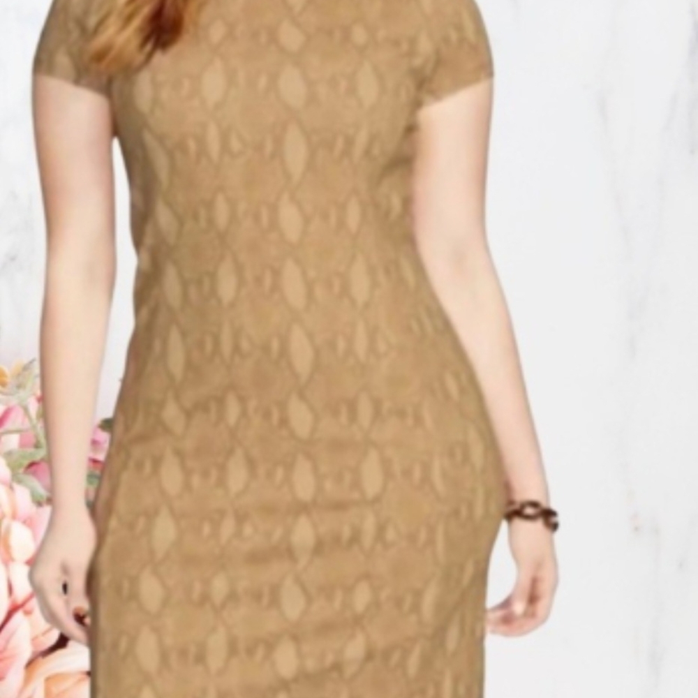 Elegant Tan Women's Dress
